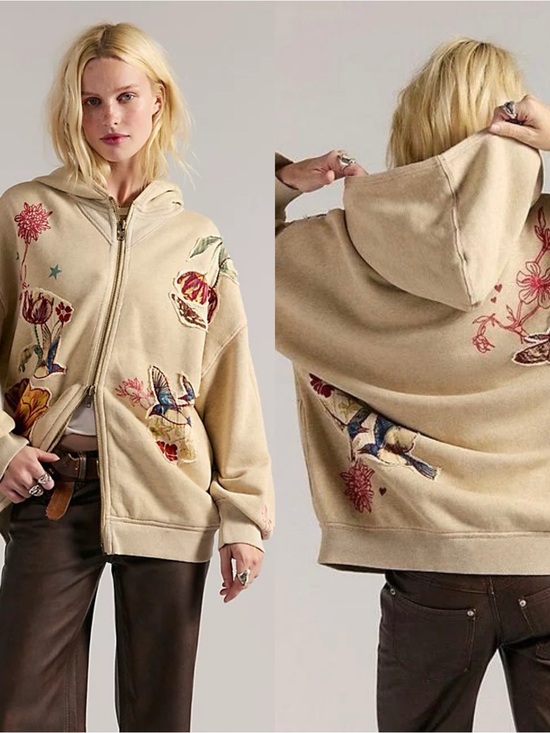 Free People Tops - NWT- Free People Grandma's Garden Hoodie